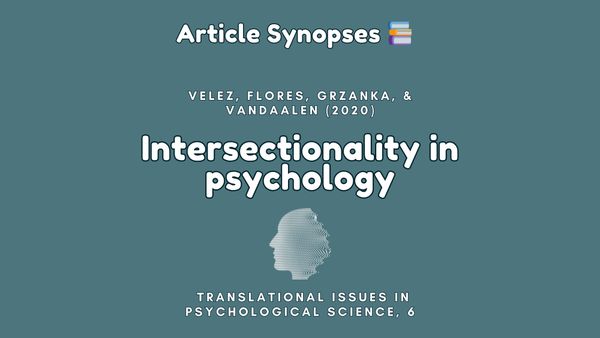 Intersectionality in psychology 🧠