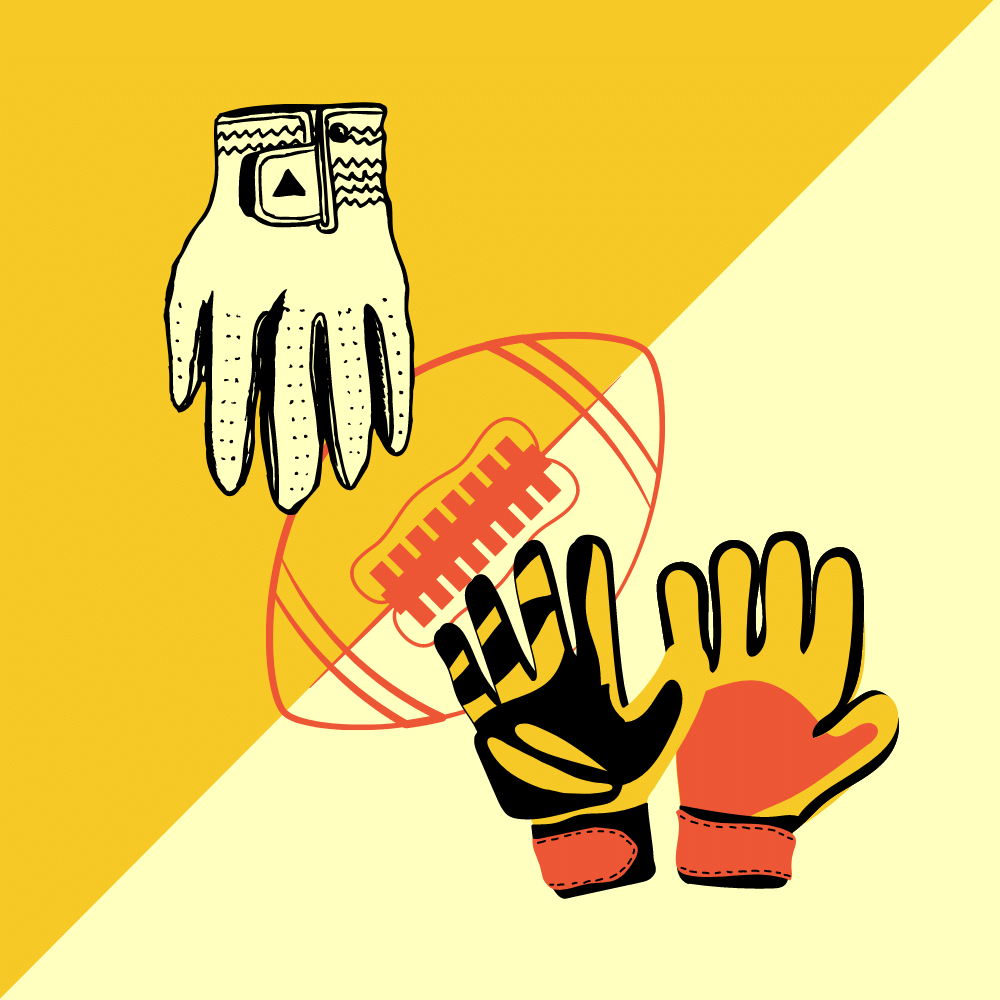 Can you use baseball gloves for football