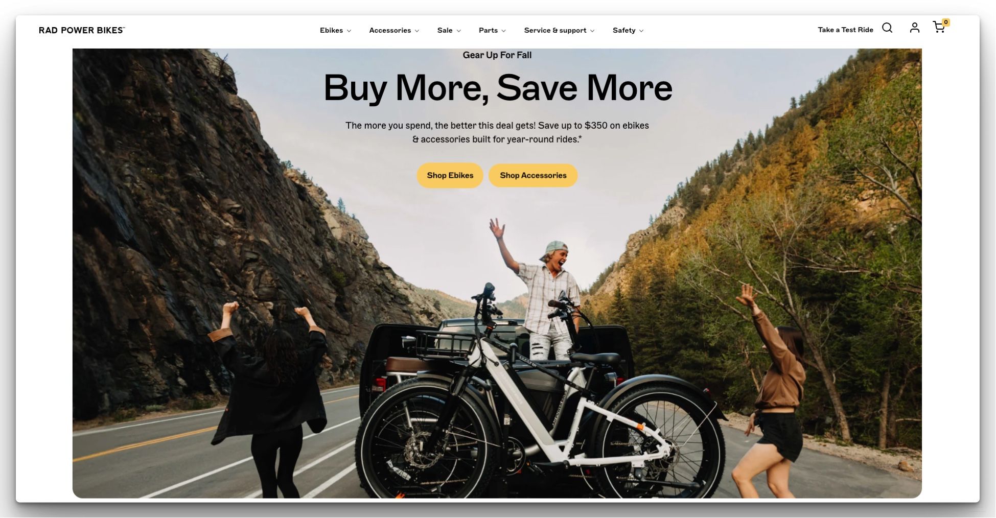 Rad Power Bikes' Website