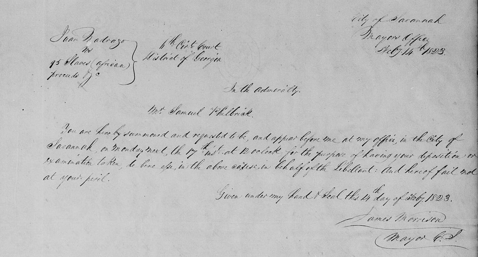 A handwritten document.