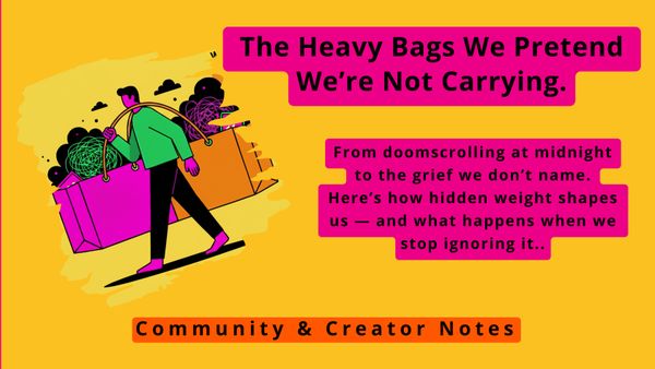 The Heavy Bags We Pretend We’re Not Carrying