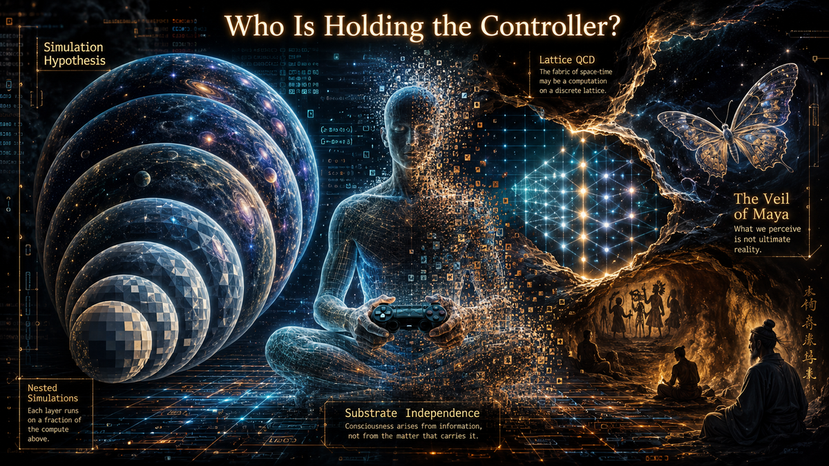 Who Is Holding the Controller? From Simulation Hypothesis to 'Maya'