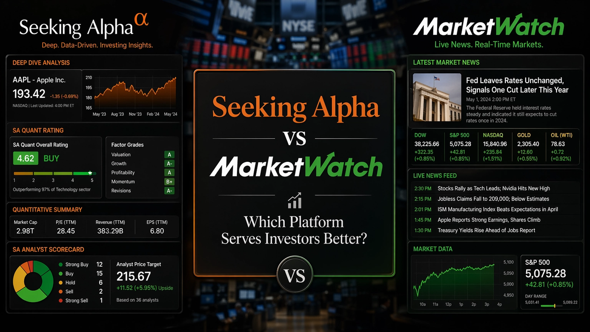 Seeking Alpha vs MarketWatch: Which Platform Serves Investors Better?