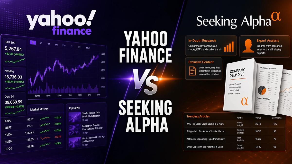 Yahoo Finance vs Seeking Alpha: Which Is Better?
