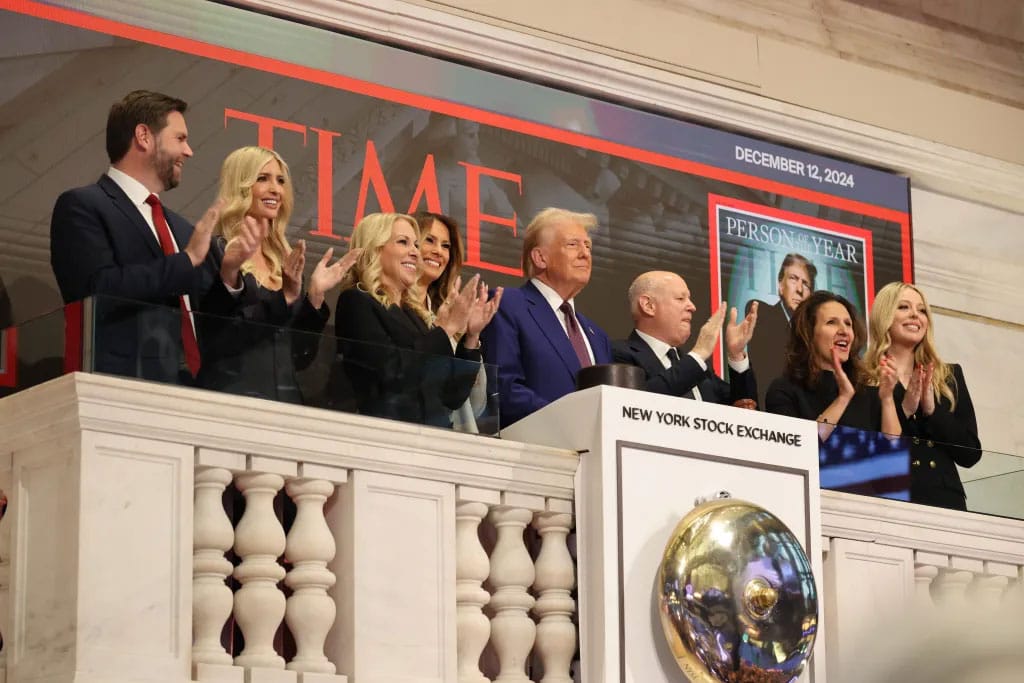 President-elect Donald Trump arrives to ring the opening bell at the New York Stock Exchange, Thursday, Dec. 12, 2024, in New York. (AP Photo/Alex Brandon)