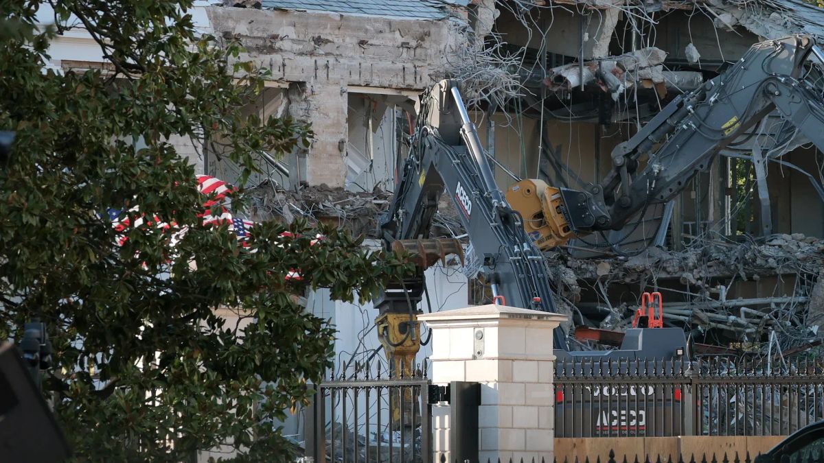 White House East Wing Demolished for New Ballroom