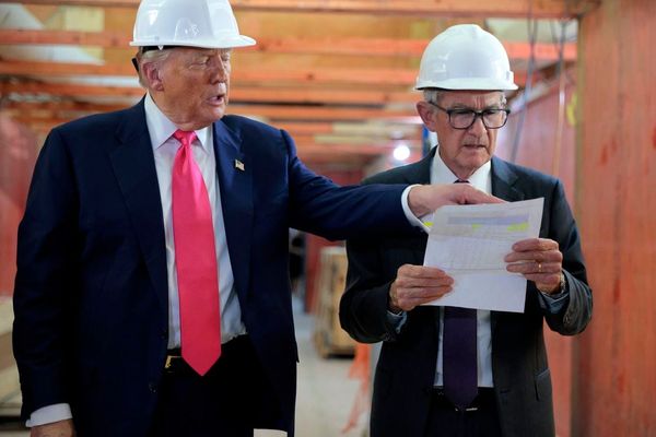 President Trump Tours Fed Renovations