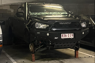 Wheels Stolen from Ute During Cyclone Alfred in Bundall