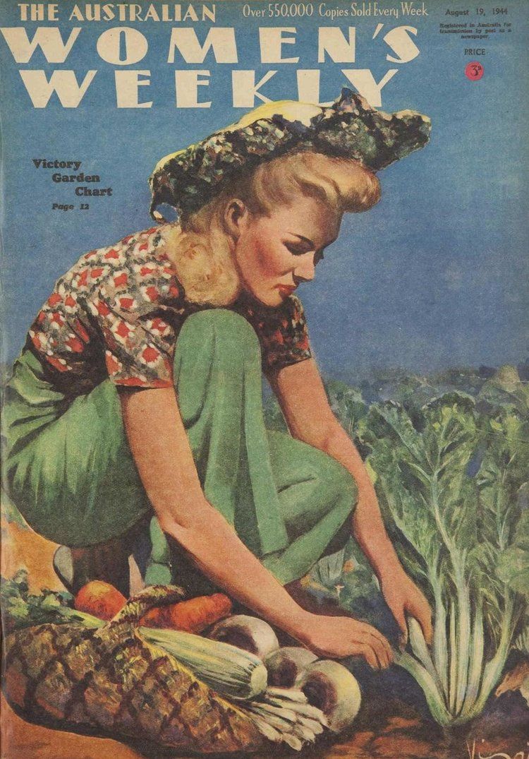 Victory Gardens Front Cover -  Australian Womens' Weekly 1940 