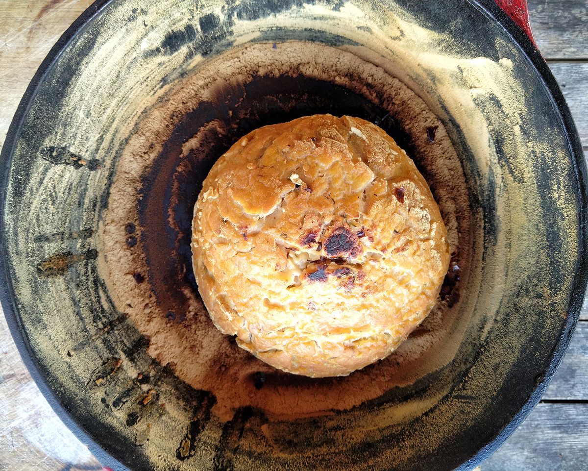 One well baked damper round -Victoria Waghorn