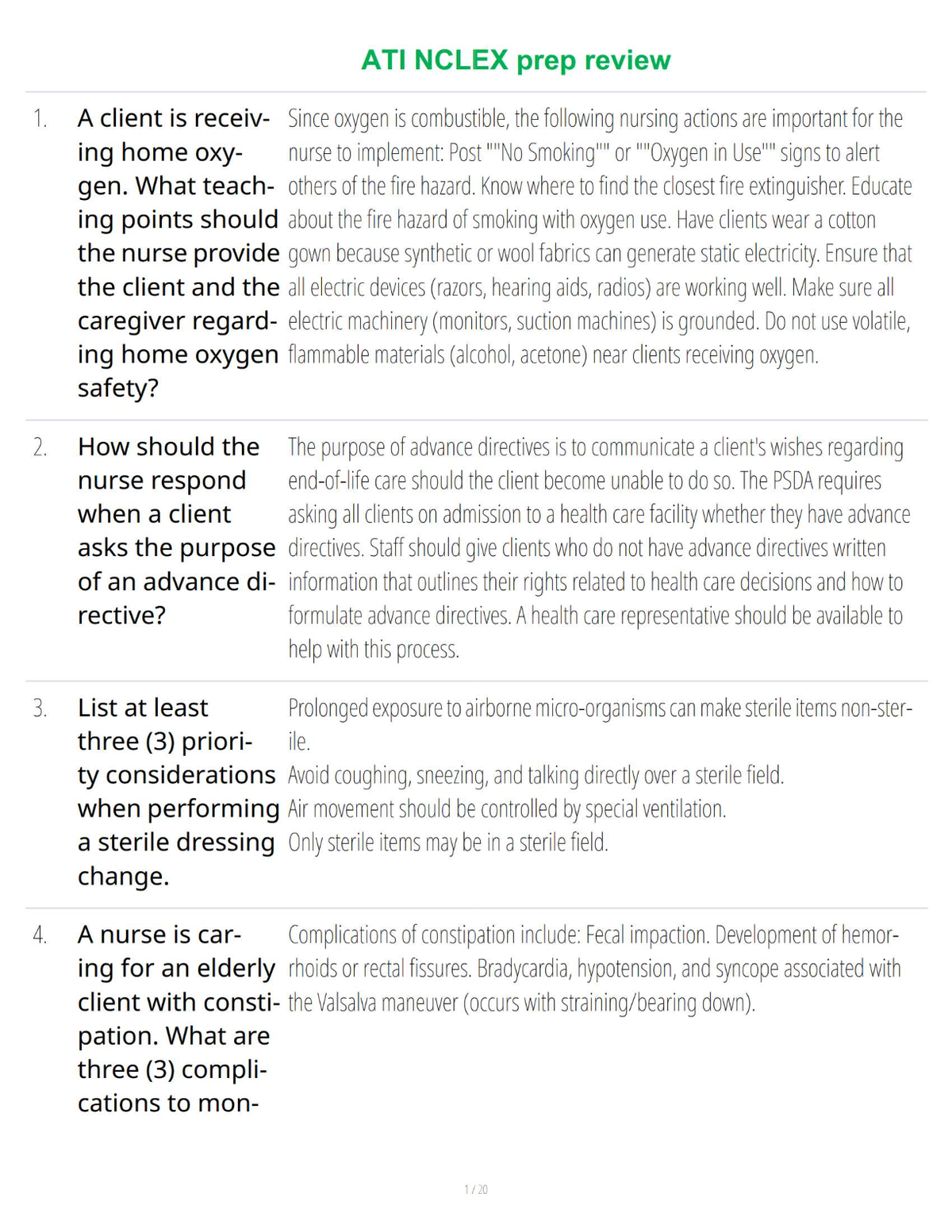 ATI NCLEX Prep Review - Study Guide with Practice Questions