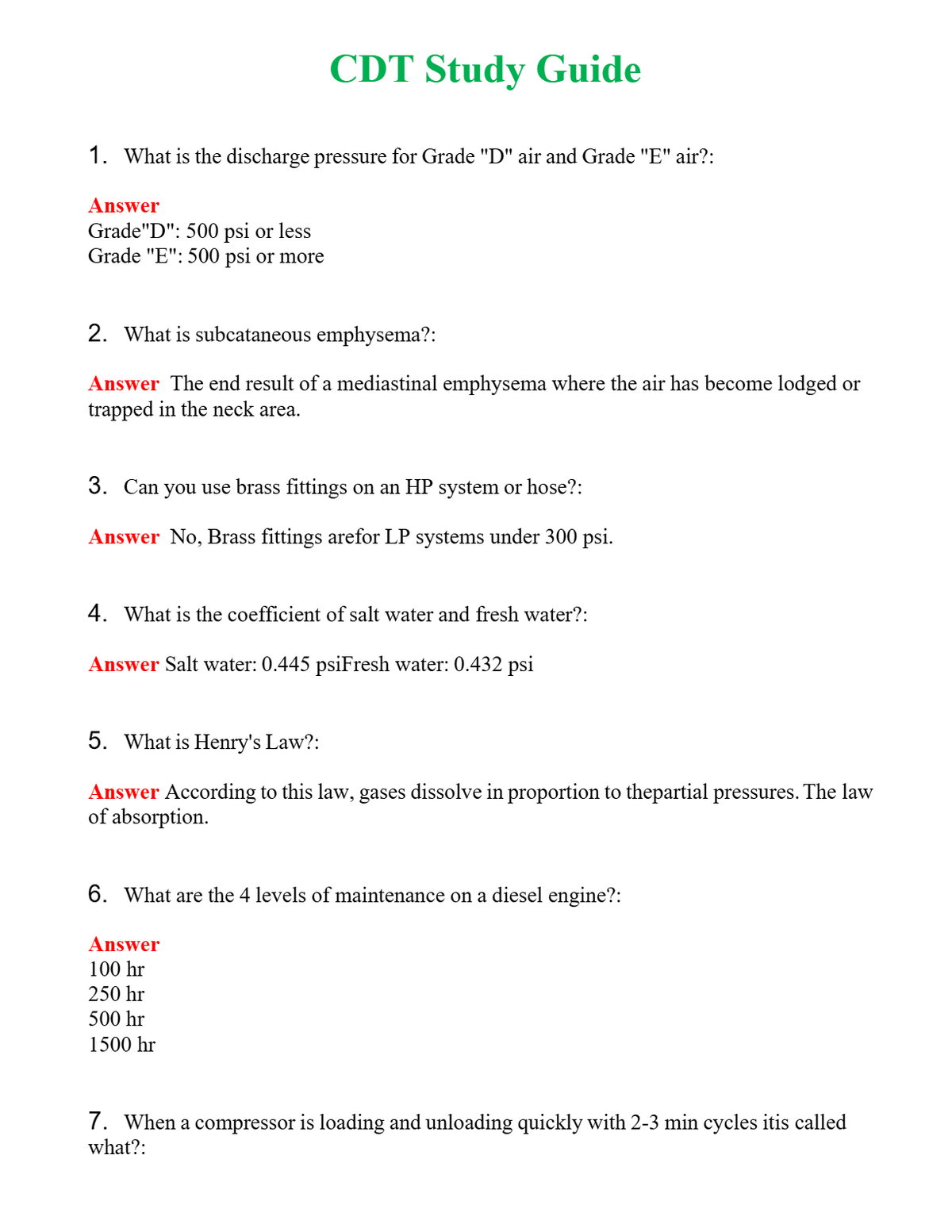 CDT Study Guide Questions With Complete Grade A+ Answers