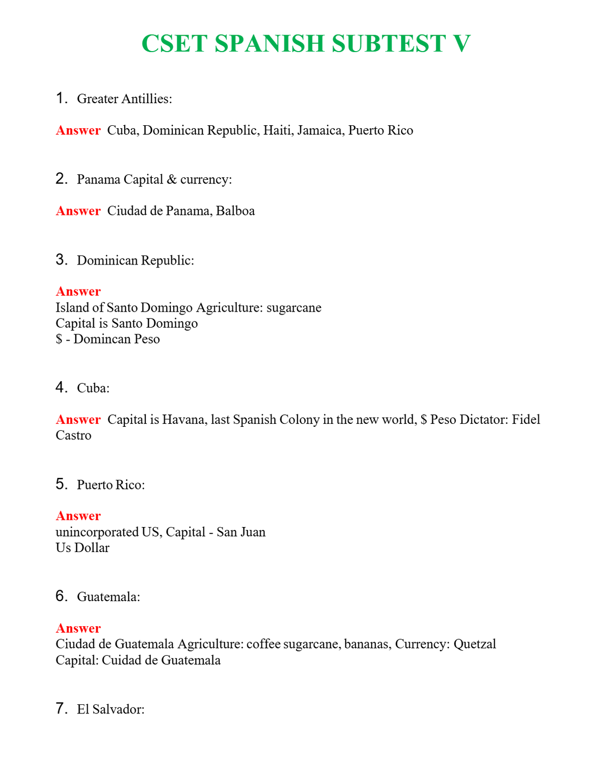 CSET SPANISH SUBTEST V Questions With Complete Grade A+ Answers