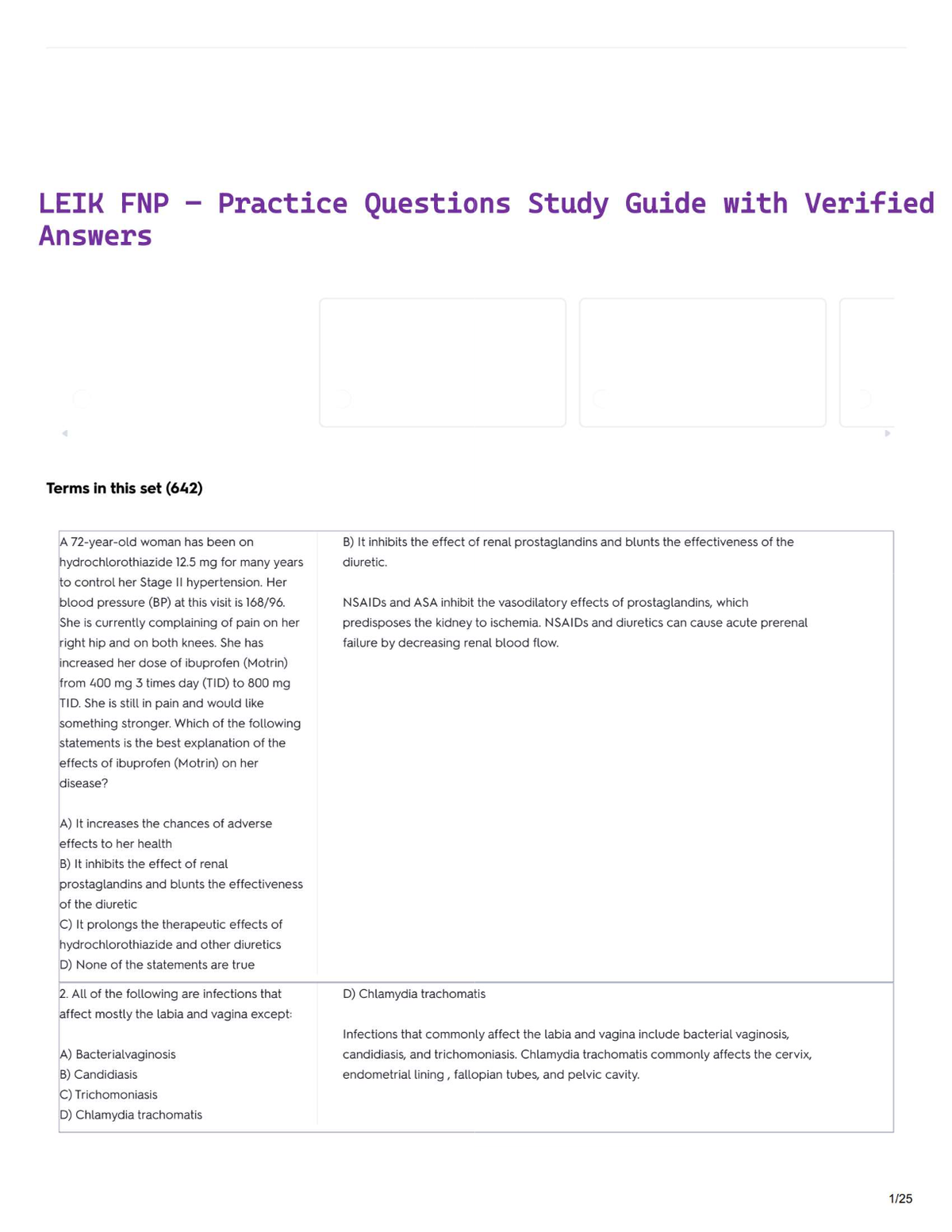 LEIK FNP – Practice Questions Study Guide with Verified Answers