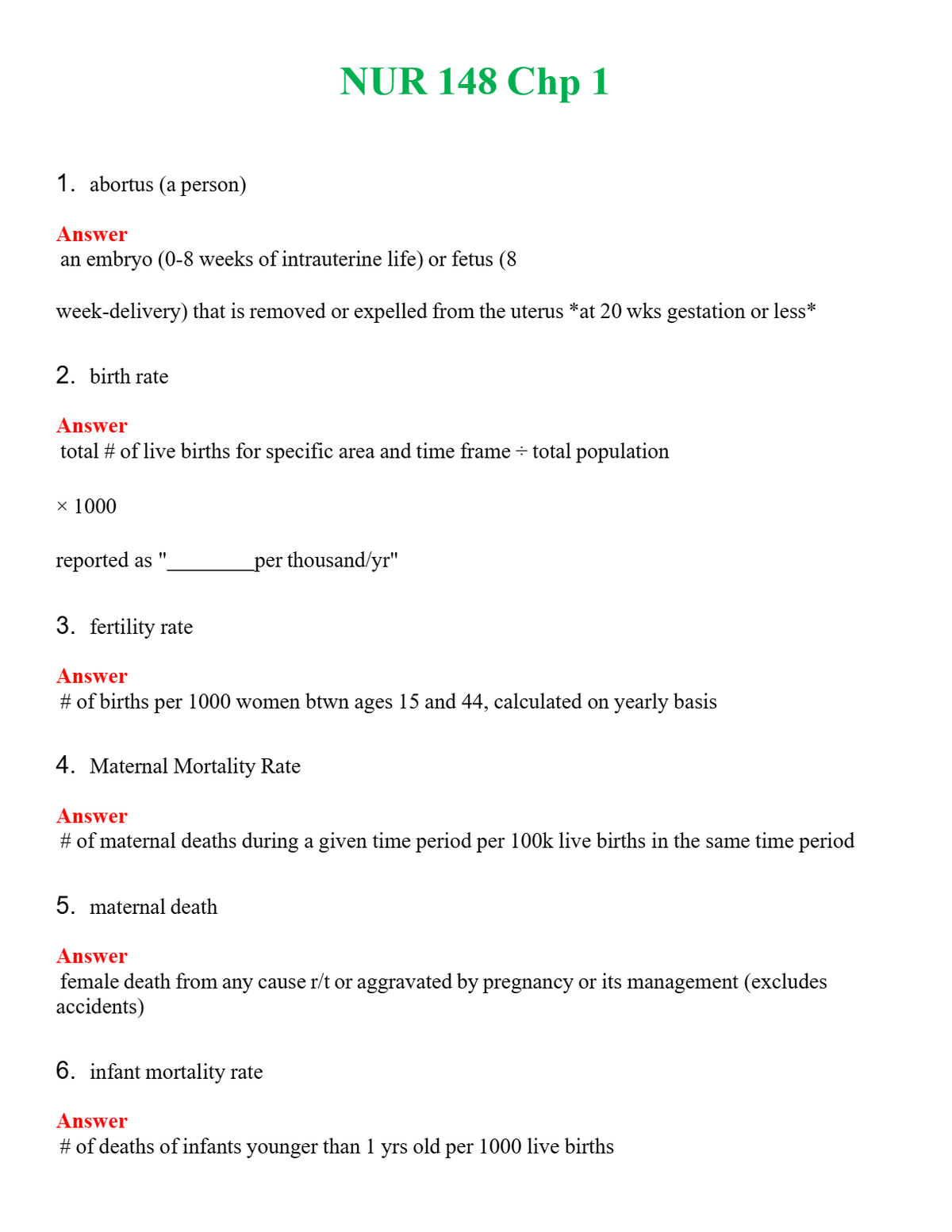 NUR 148 CHP 1 | COMPLETE ANSWERS 100% CORRECT