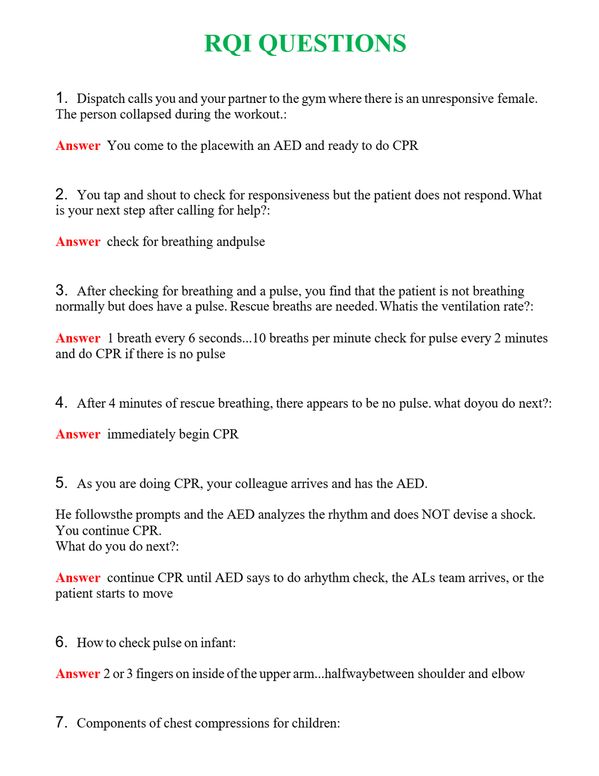 RQI QUESTIONS Questions With Complete Grade A+ Answers