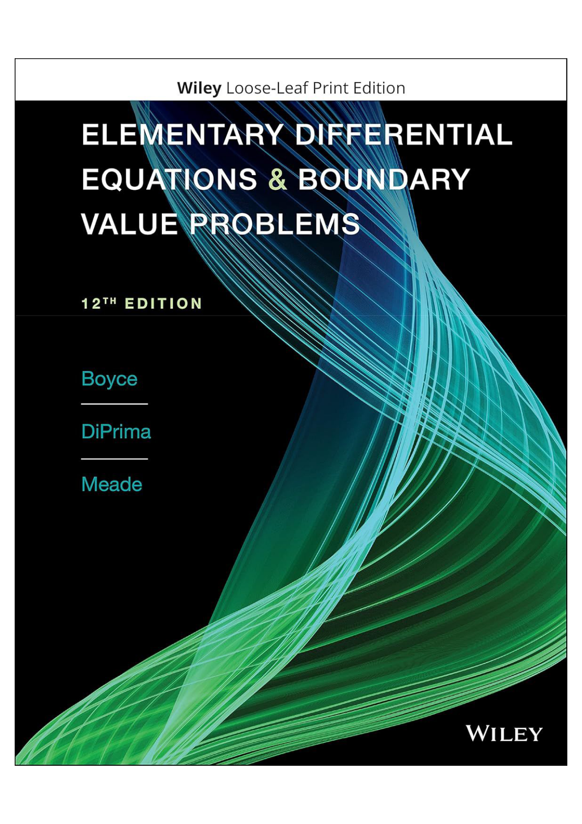 Solution manual For Elementary Differential Equations 12e Boyce