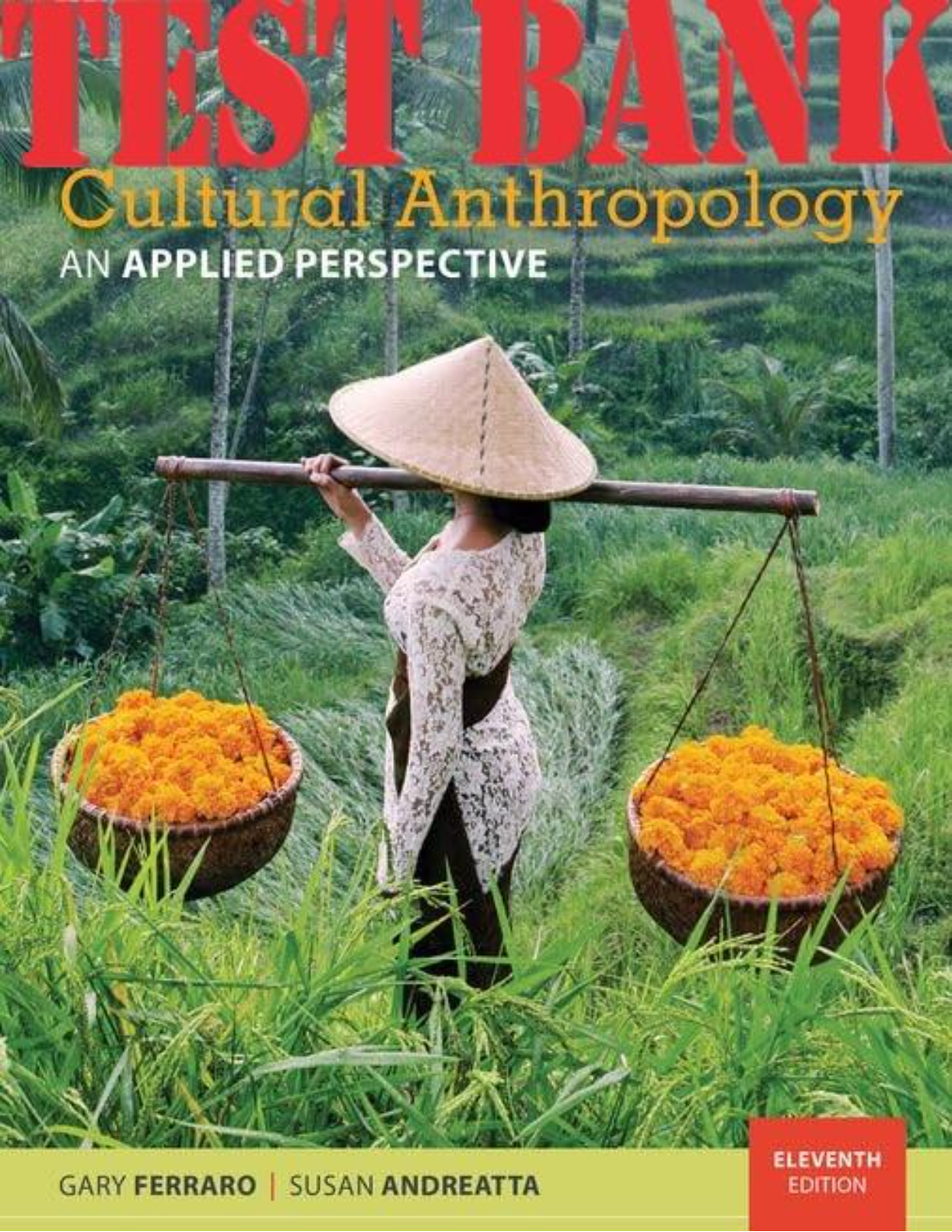 TEST BANK for Cultural Anthropology: An Applied Perspective 11th Edition by Ferraro, and Andreatta