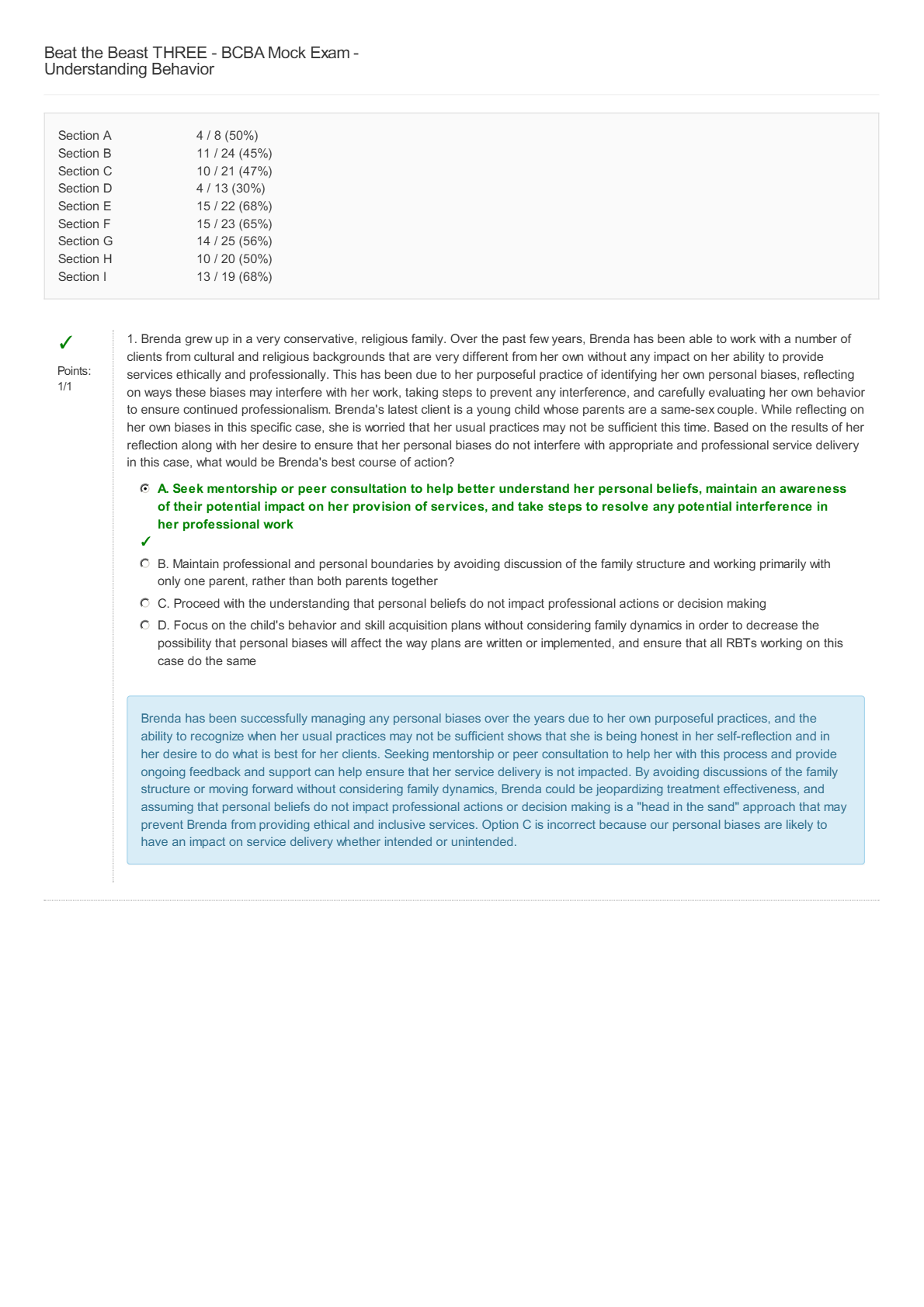 Complete Beat the Beast THREE - BCBA Mock Exam - Understanding Behavior | Answered (elaborated) 100% A+ | Updated Fall 2025/26.