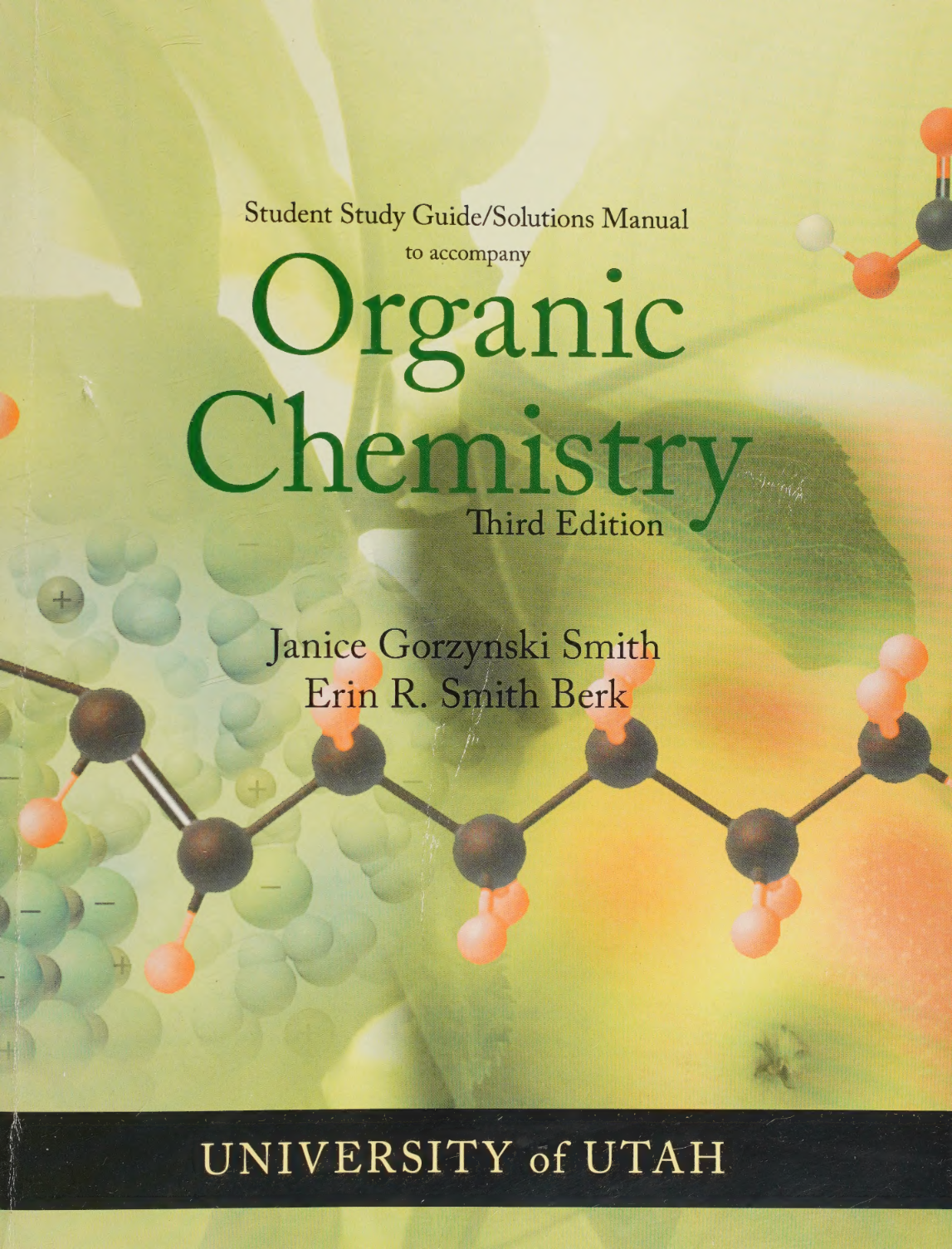eBook Student Study Guide Solutions Manual to Accompany Organic Chemistry 3rd Edition By Janice Gorzynski Smith
