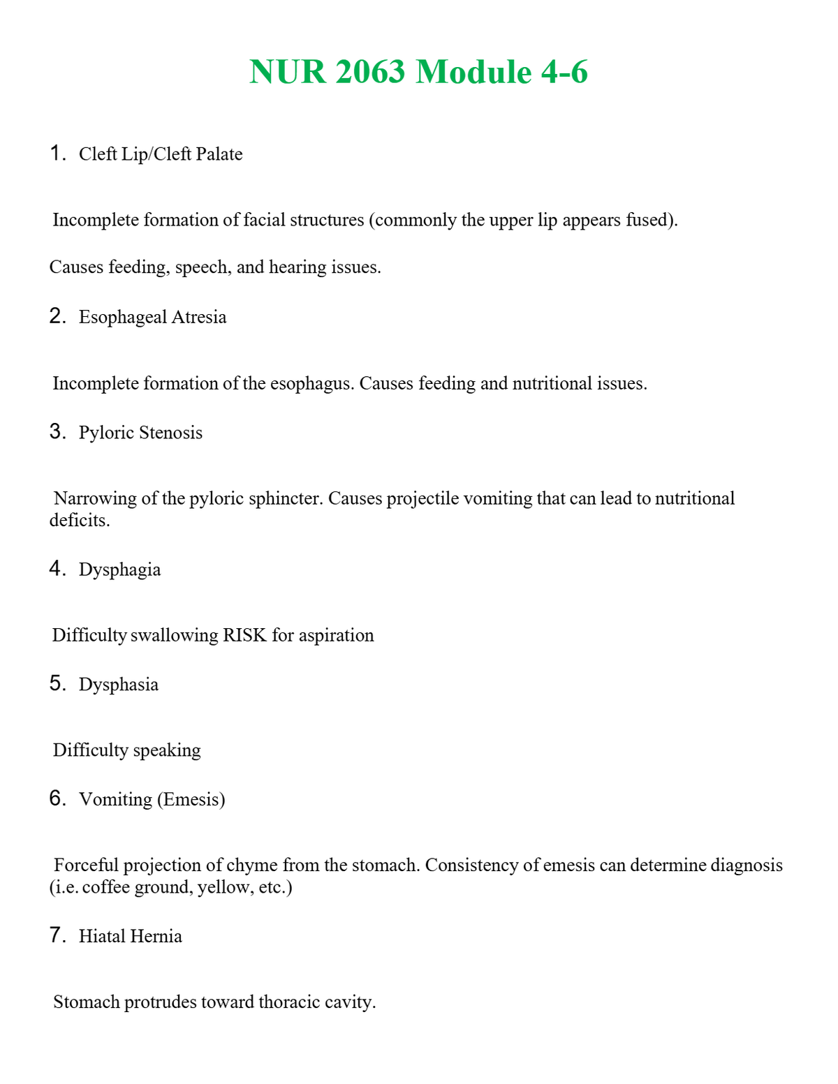 NUR 2063 MODULE 4-6 | COMPLETE QUESTIONS & ANSWERS (SOLVED) 100% CORRECT