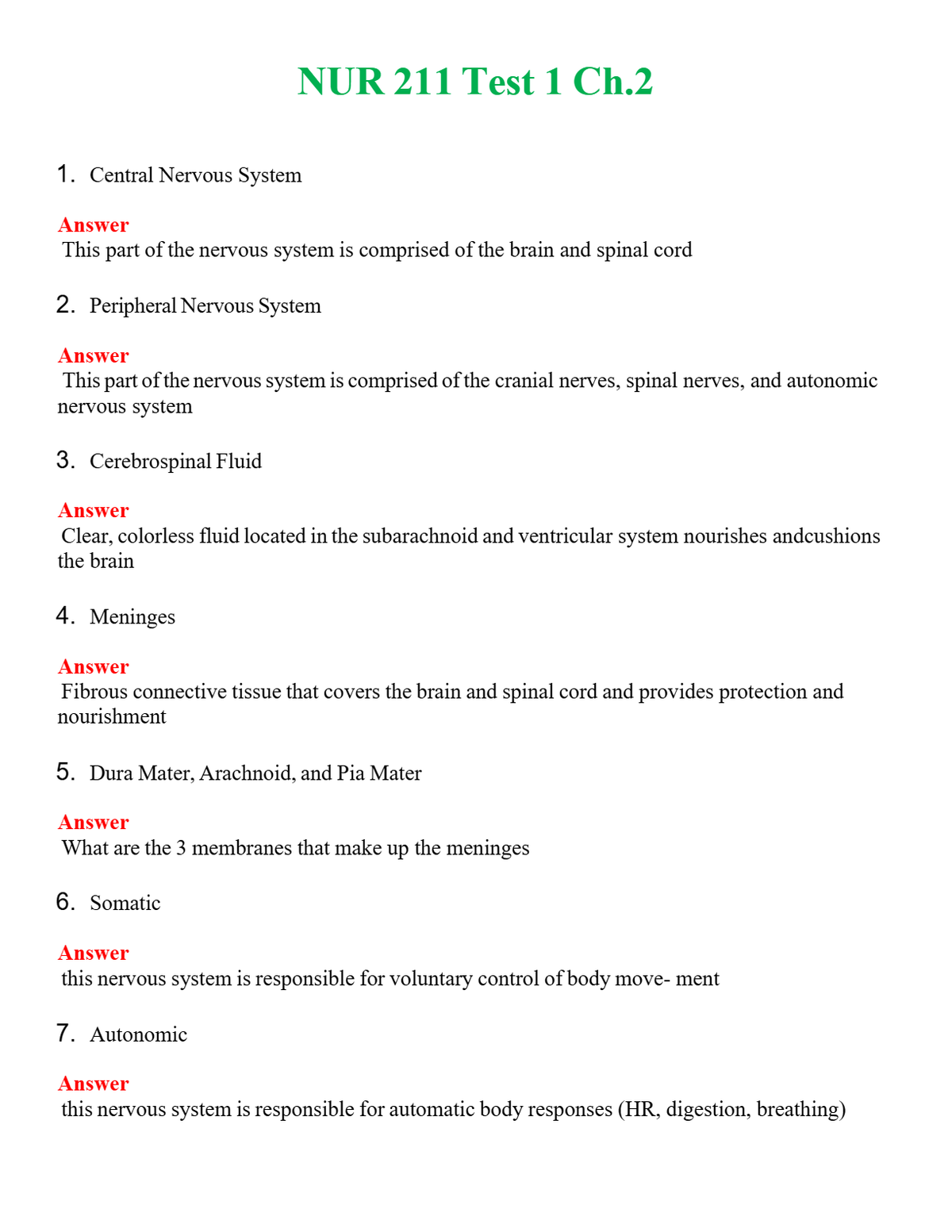 NUR 211 TEST 1 CH.2 | A++ EXAM WITH ALL NEW QS & AS - GUARANTEED PASS!