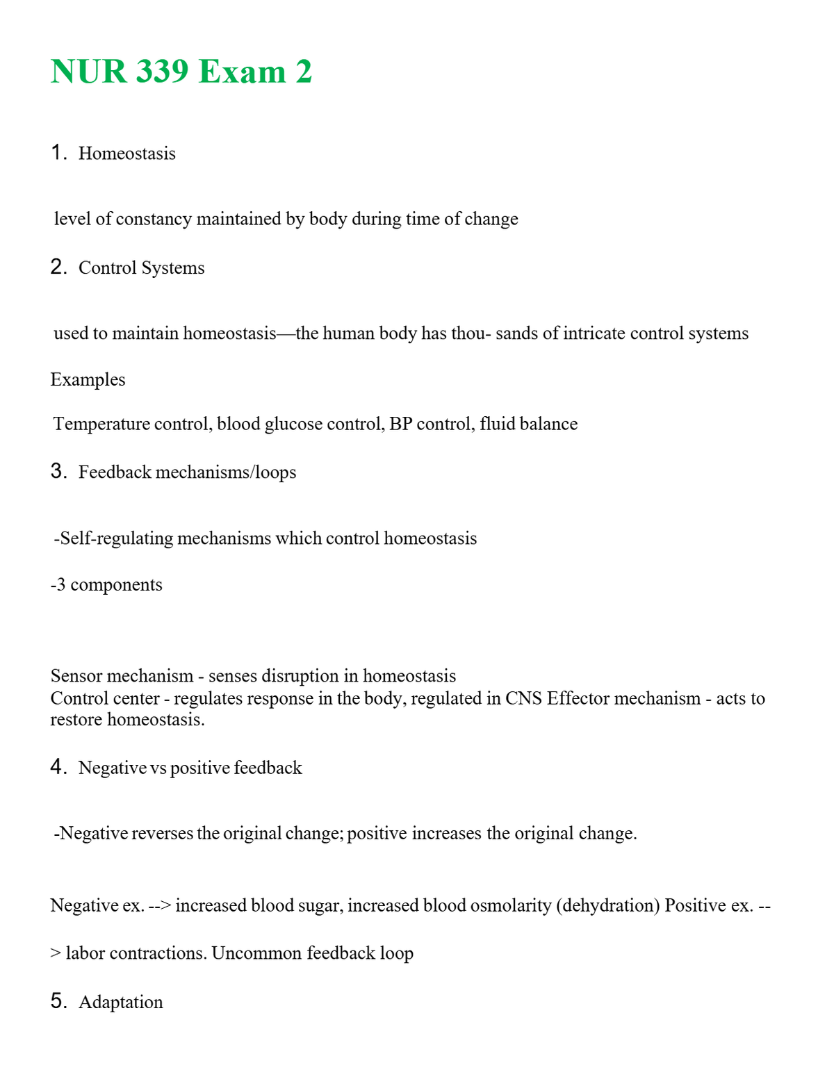 NUR 339 EXAM 2 | PASSED | A+ RATED GUIDE | NEW FULL EXAM