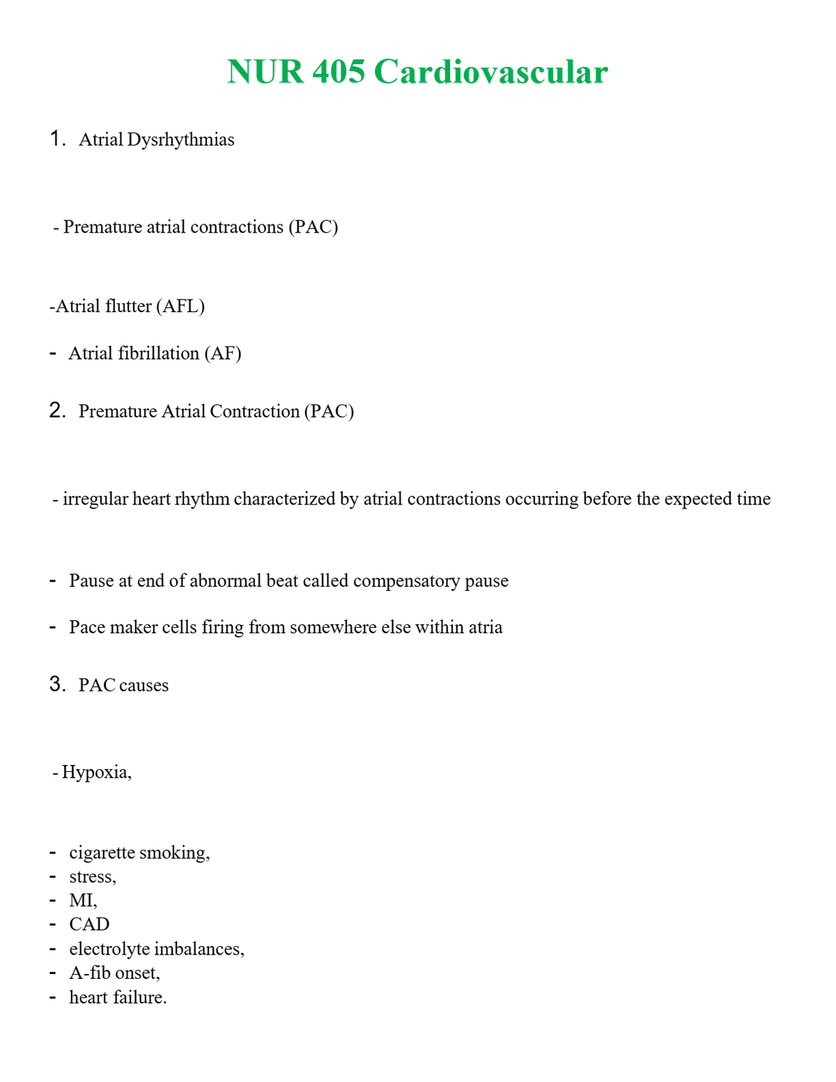 NUR 405 CARDIOVASCULAR | GRADED A+ QUESTIONS AND ANSWERS (SOLVED)