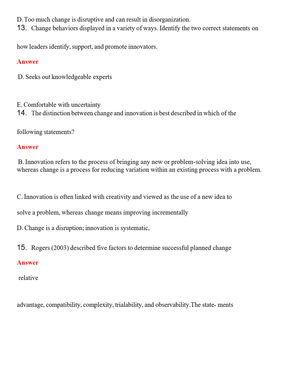 NUR 4590 EXAM 1 STUDY GUIDE | ACTUAL QUESTIONS AND ANSWERS 100% CORRECT