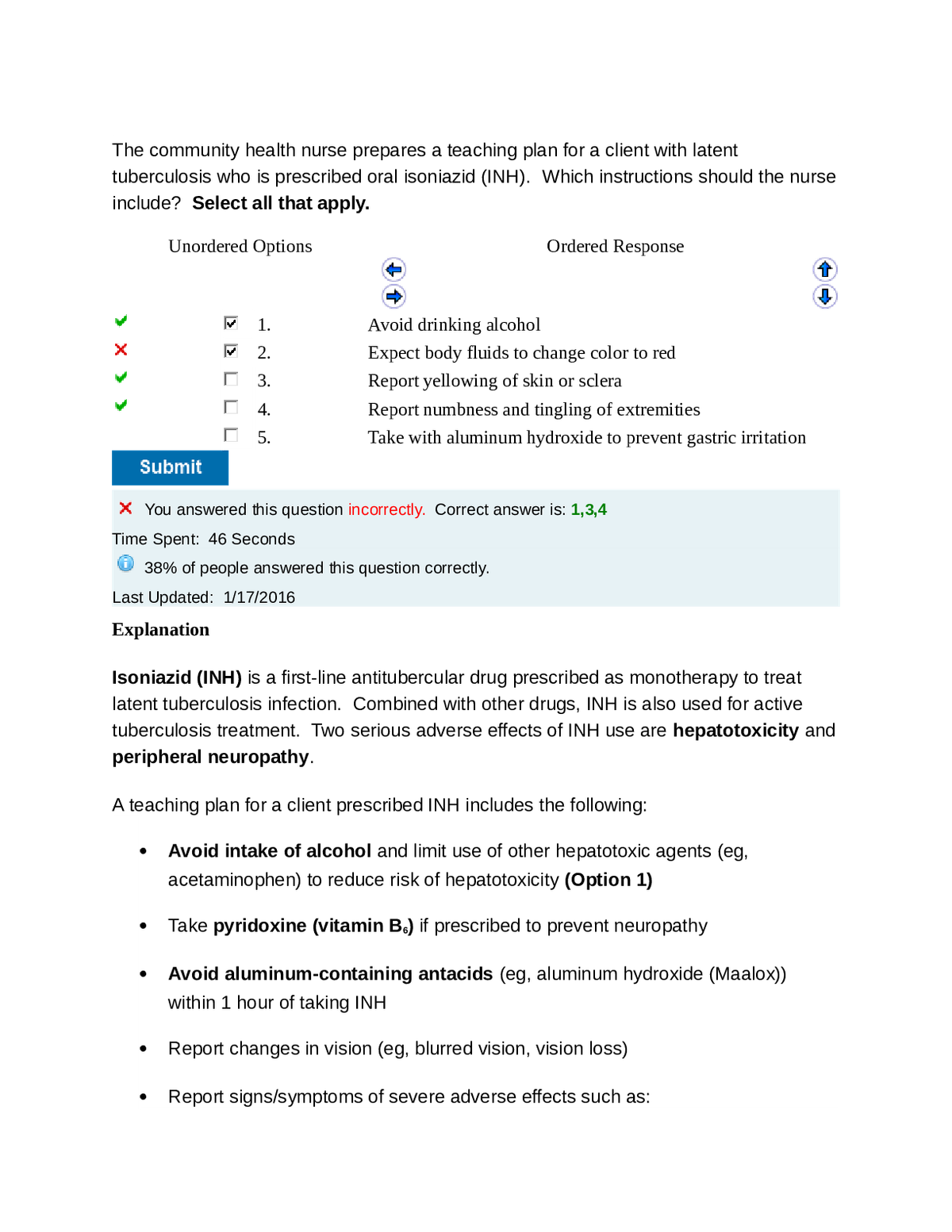Miami Dade College, Miami; UWorld Pharmacology / UWorld Pharmacology exam test bank.