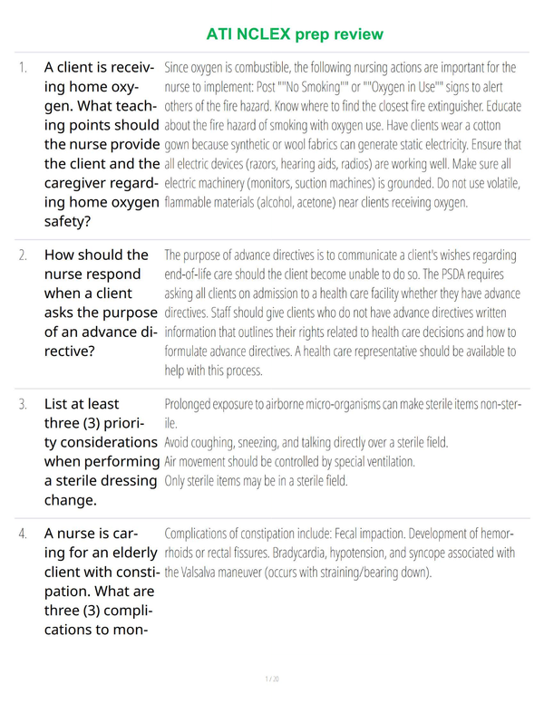 ATI NCLEX Prep Review - Study Guide with Practice Questions