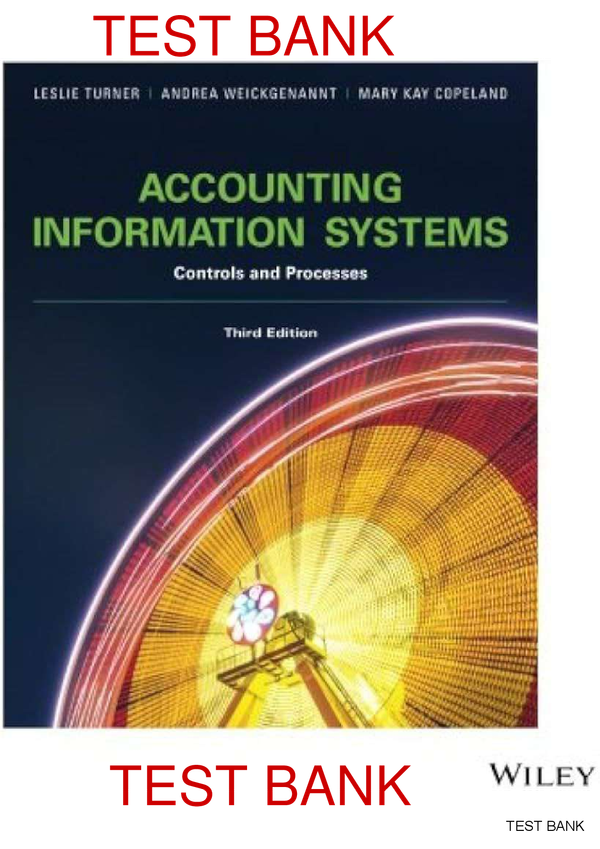 Accounting Information Systems Controls And Processess 3rd Edition By Leslie Turner, Andrea Weickgenannt, Mary Kay Copeland SOLUTIONS MANUAL