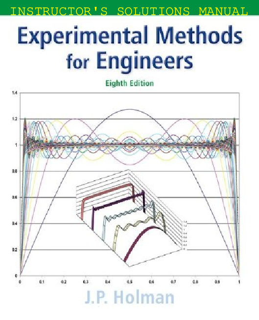 Instructor’s Solutions Manual to accompany Experimental Methods for Engineers Eighth Edition J. P. Holman