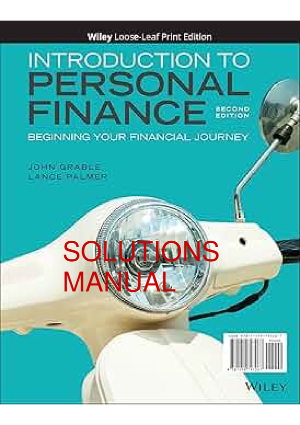 Introduction To Probability Models 12th Edition By Sheldon M. Rose SOLUTIONS MANUAL