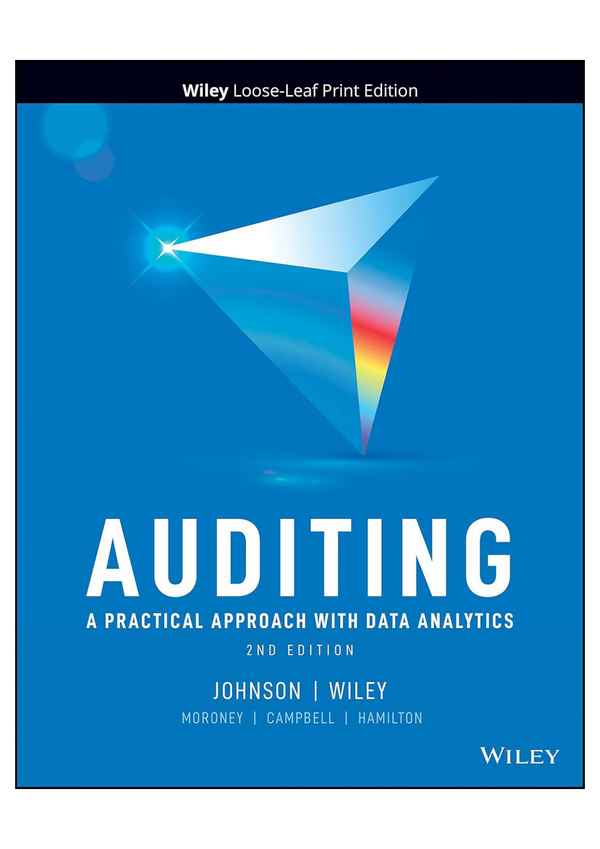 Solution manual For Auditing, A Practical Approach with Data Analytics 2e Johnson