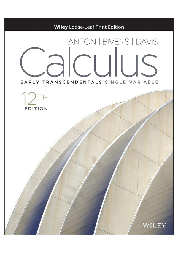 Solution manual For Calculus Early Transcendentals Single Variable 12th Edition Howard Anton