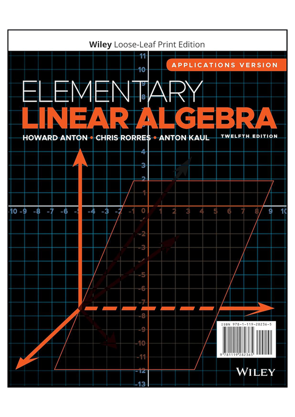 Solution manual For Elementary Linear Algebra with Applications 12e Anton