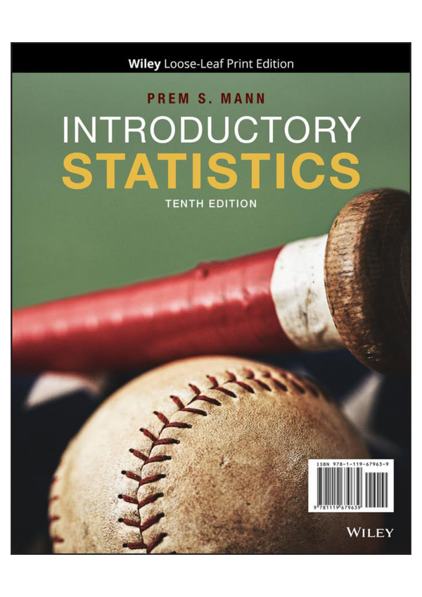 Solution manual for Introductory Statistics, 10th Edition Prem S. Mann