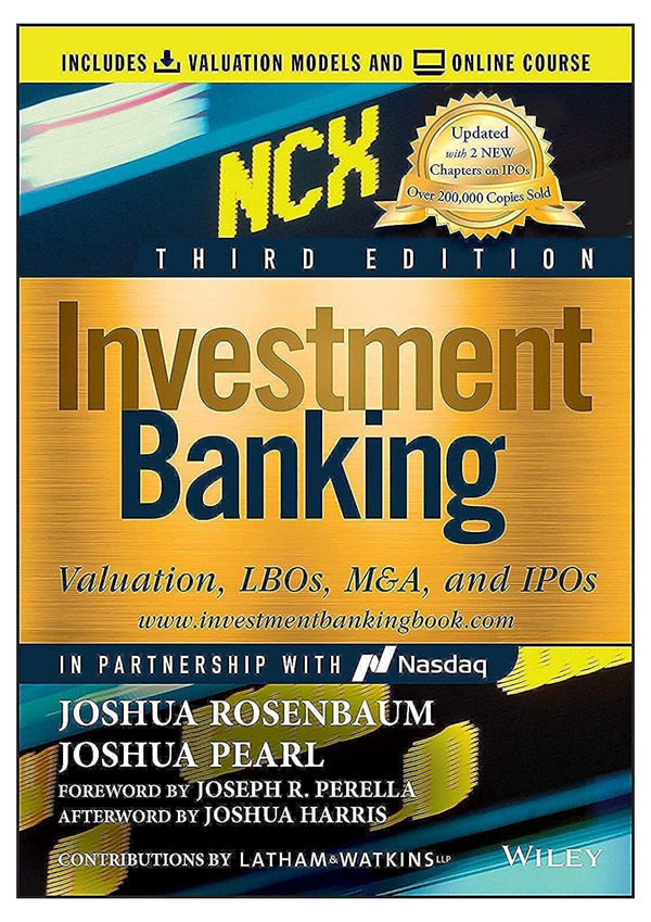 Solution manual for Investment Banking Valuation, LBOs, M&A, and IPOs, 3rd Edition, University Edition by Joshua Rosenbaum