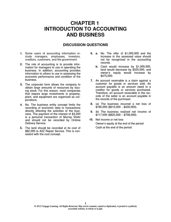 Solutions Manual For Accounting 24th Edition By Carl S. Warren, James M. Reeve