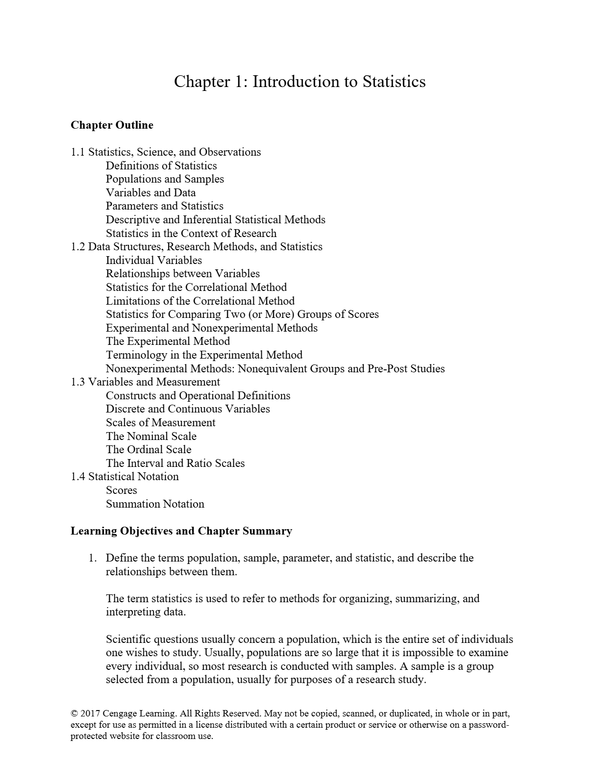 Solutions Manual for Statistics for The Behavioral Sciences 10th Edition By Frederick Gravetter, Larry Wallnau