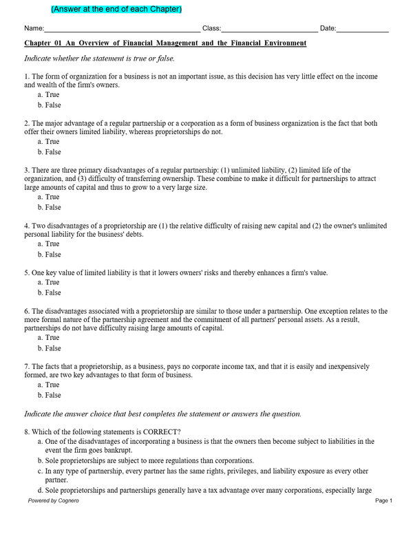 Test Bank for Corporate Finance A Focused Approach, 7e Michael Ehrhardt, Eugene Brigham
