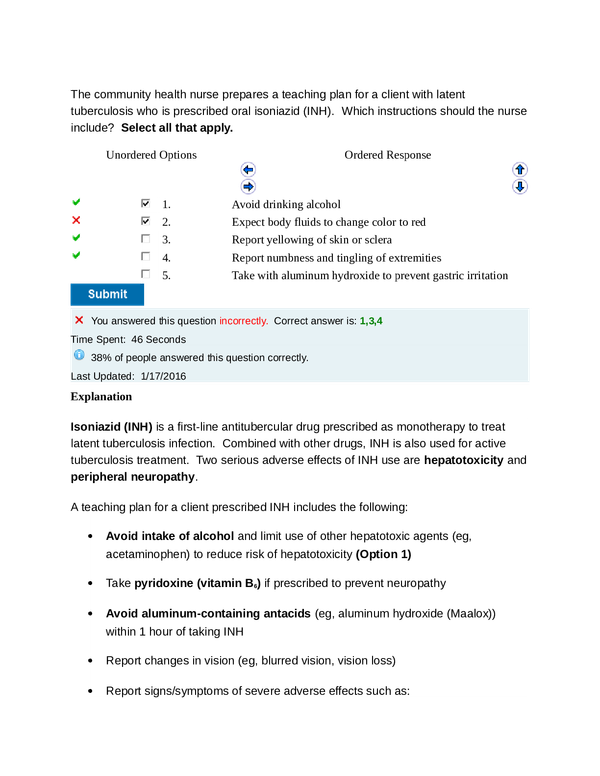 Miami Dade College, Miami; UWorld Pharmacology / UWorld Pharmacology exam test bank.