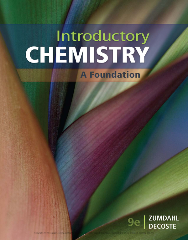 Introductory Chemistry 9th Edition By Steven Zumdahl, Donald DeCoste
