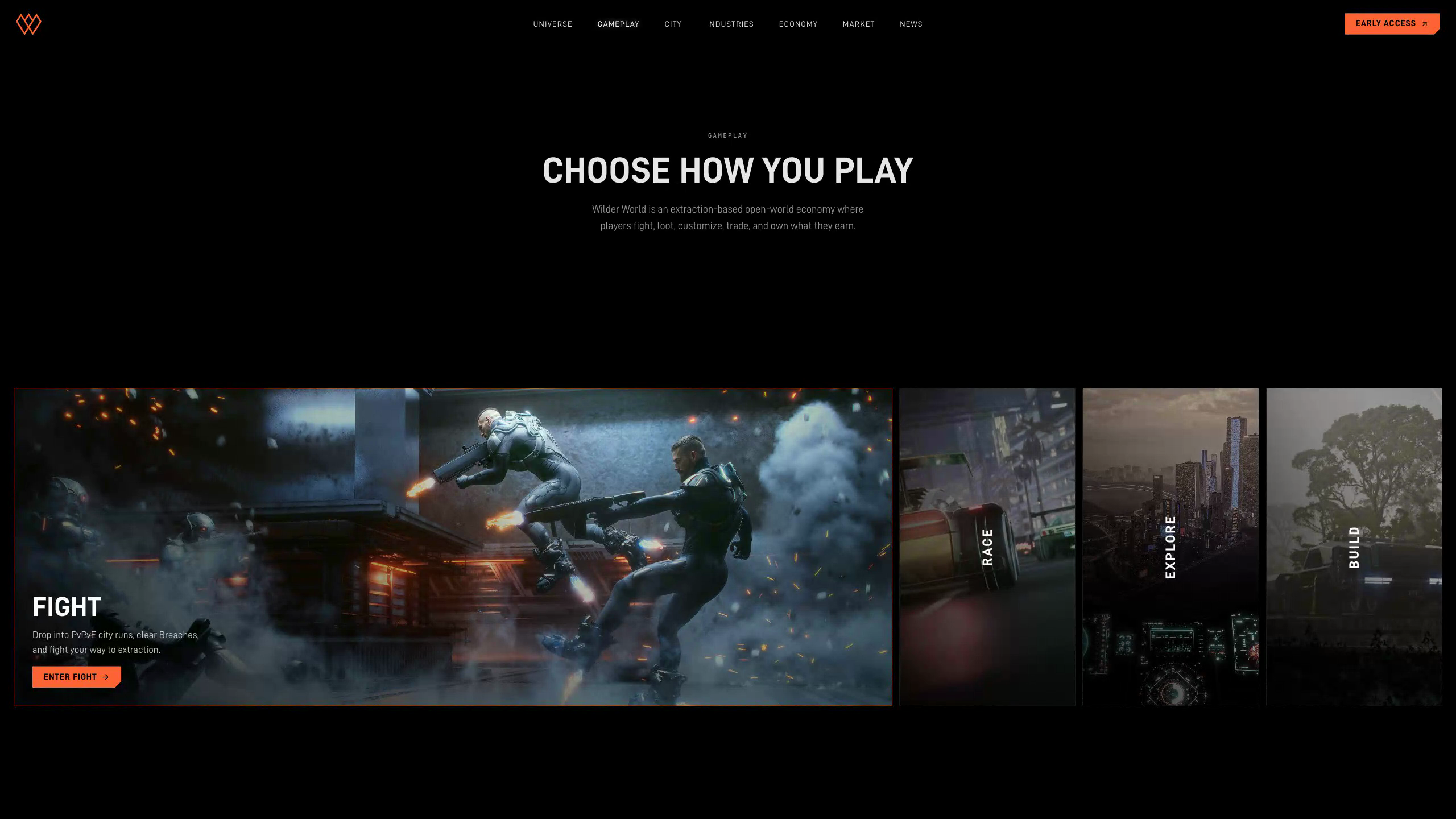 Choose how you play: Fight, Race, Explore and Build