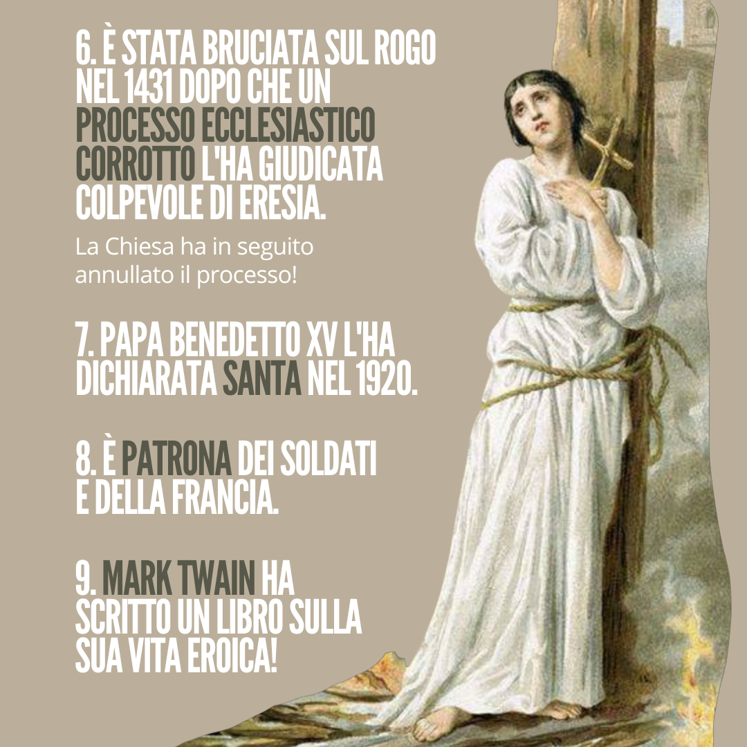 9 Cose da Sapere su Santa Giovanna d'Arco