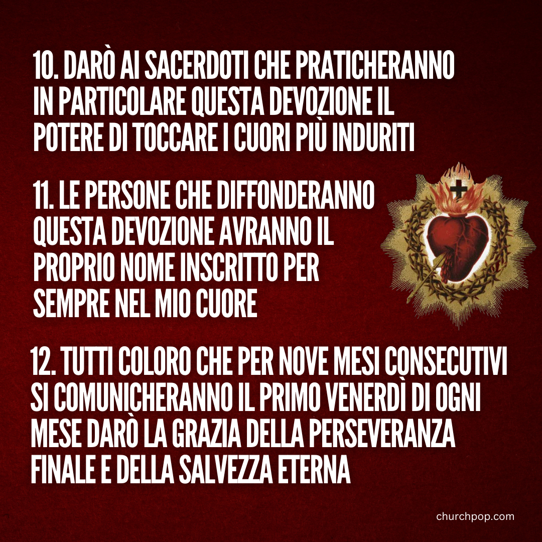 Le 12 Promesse del Sacro Cuore di Gesù