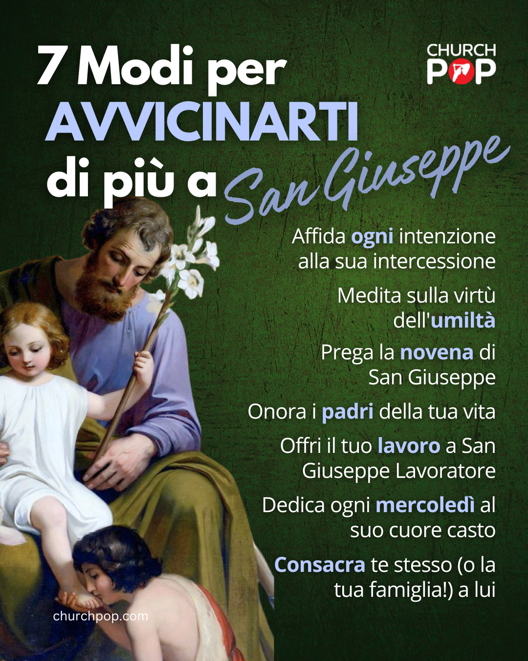 7 Modi per Avvicinarti di più a San Giuseppe nel mese di Marzo