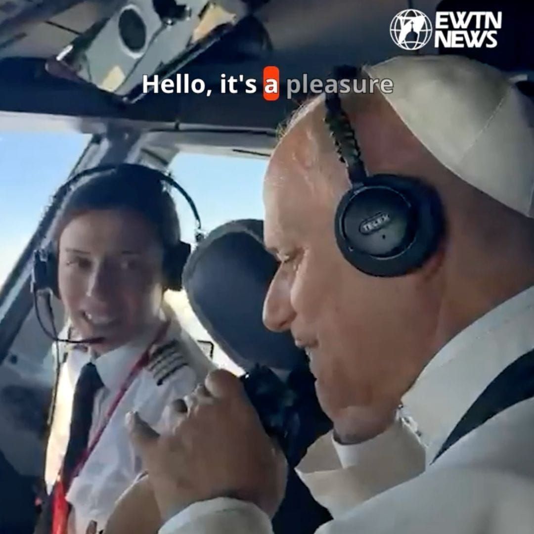 "Capitano Leone?": Il Papa ha benedetto Via Radio il Pilota che scortava il suo Volo