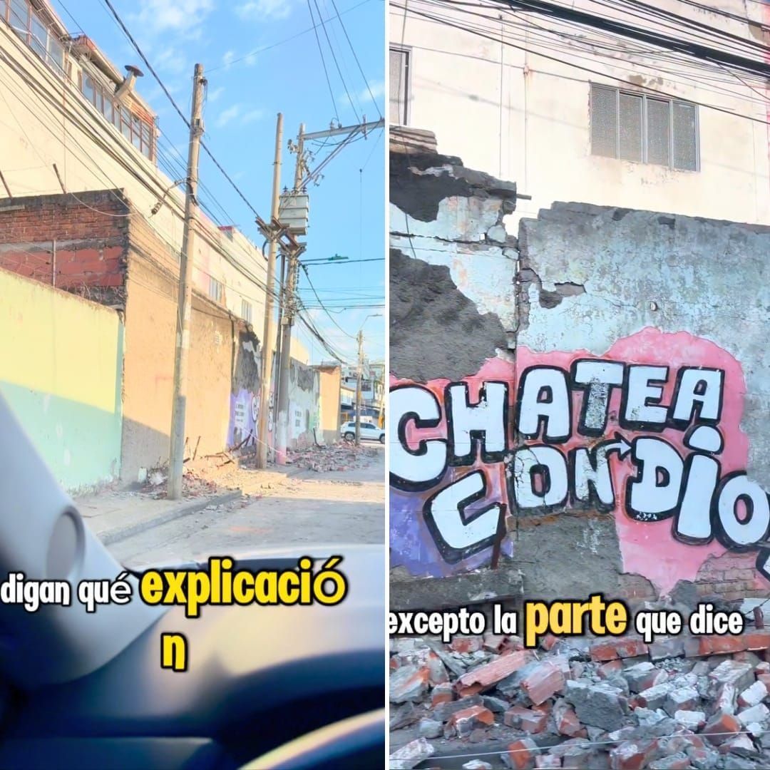 Forte Terremoto in Colombia lascia intatte Frasi su Gesù scritte su un Muro e il Video diventa Virale